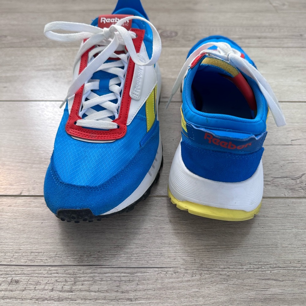 Reebok Blue and Yellow Athletic Sneakers - Picture 5 of 6